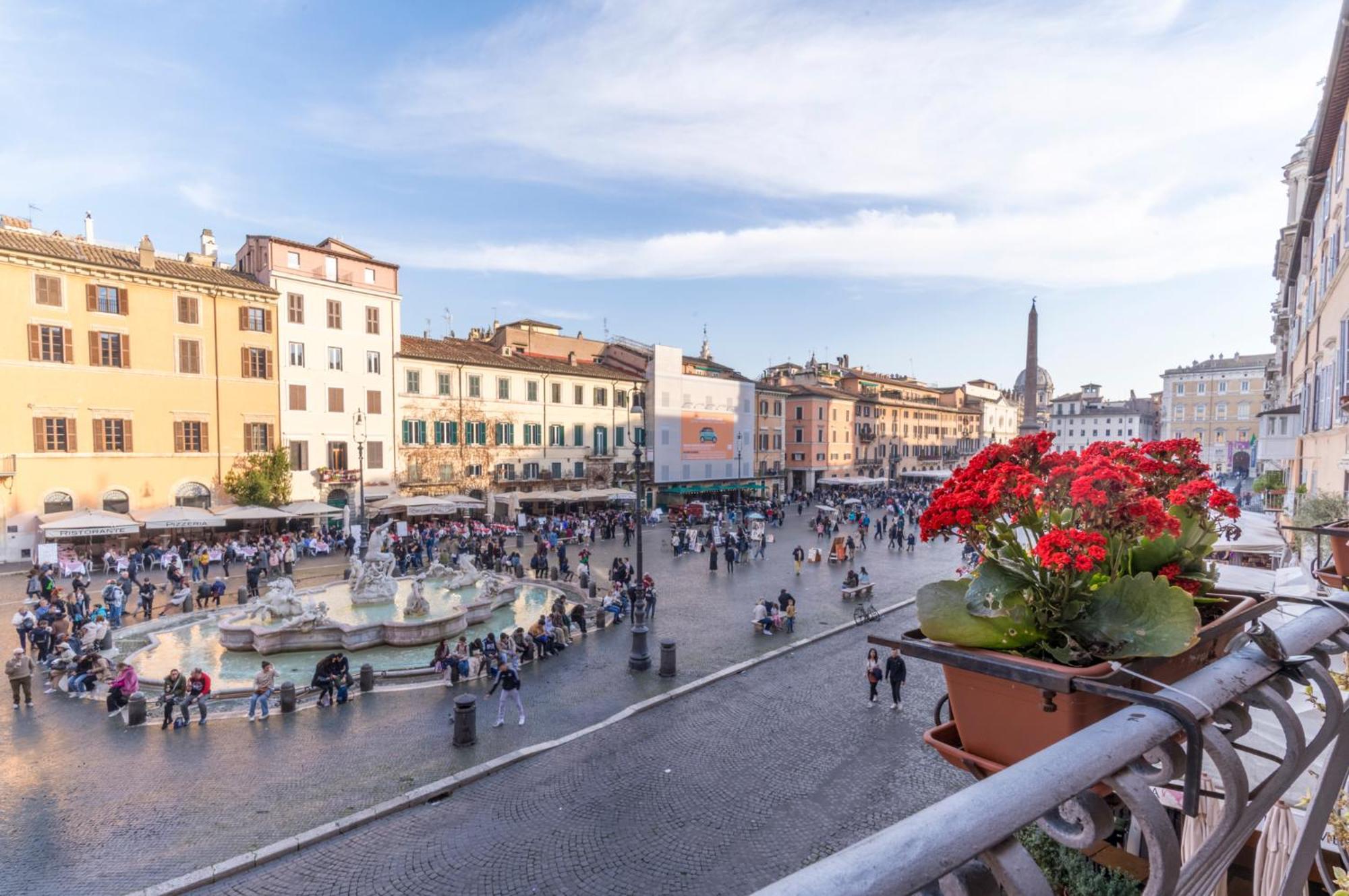 ローマNavona Charming Balconyアパートメント エクステリア 写真